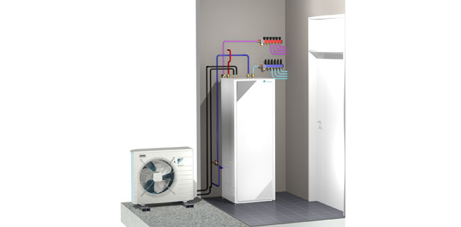 Värmepumpen med installation